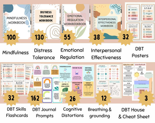 Overview of our Mega DBT Toolkit and the hundreds of therapy tools included.