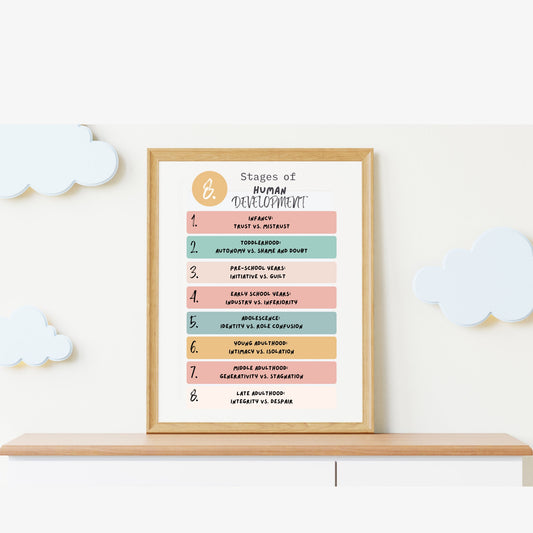 Erik Erikson Psychosocial Development Poster