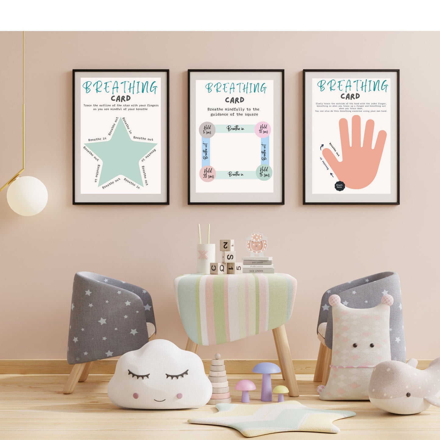 Mindfulness Breathing Toolkit: Flashcards & Posters