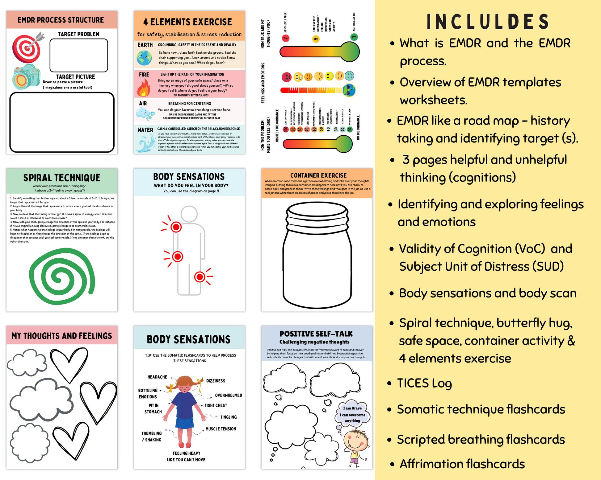 EMDR Workbook for Kids: Trauma Healing Resources.