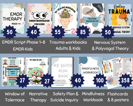 Trauma Mega Bundle: Worksheets, Scripts & Safety Plan.