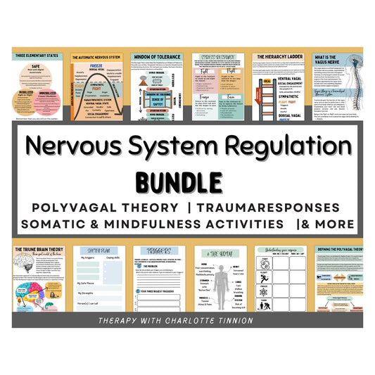 Nervous System Regulation Workbook: Trauma Therapy.
