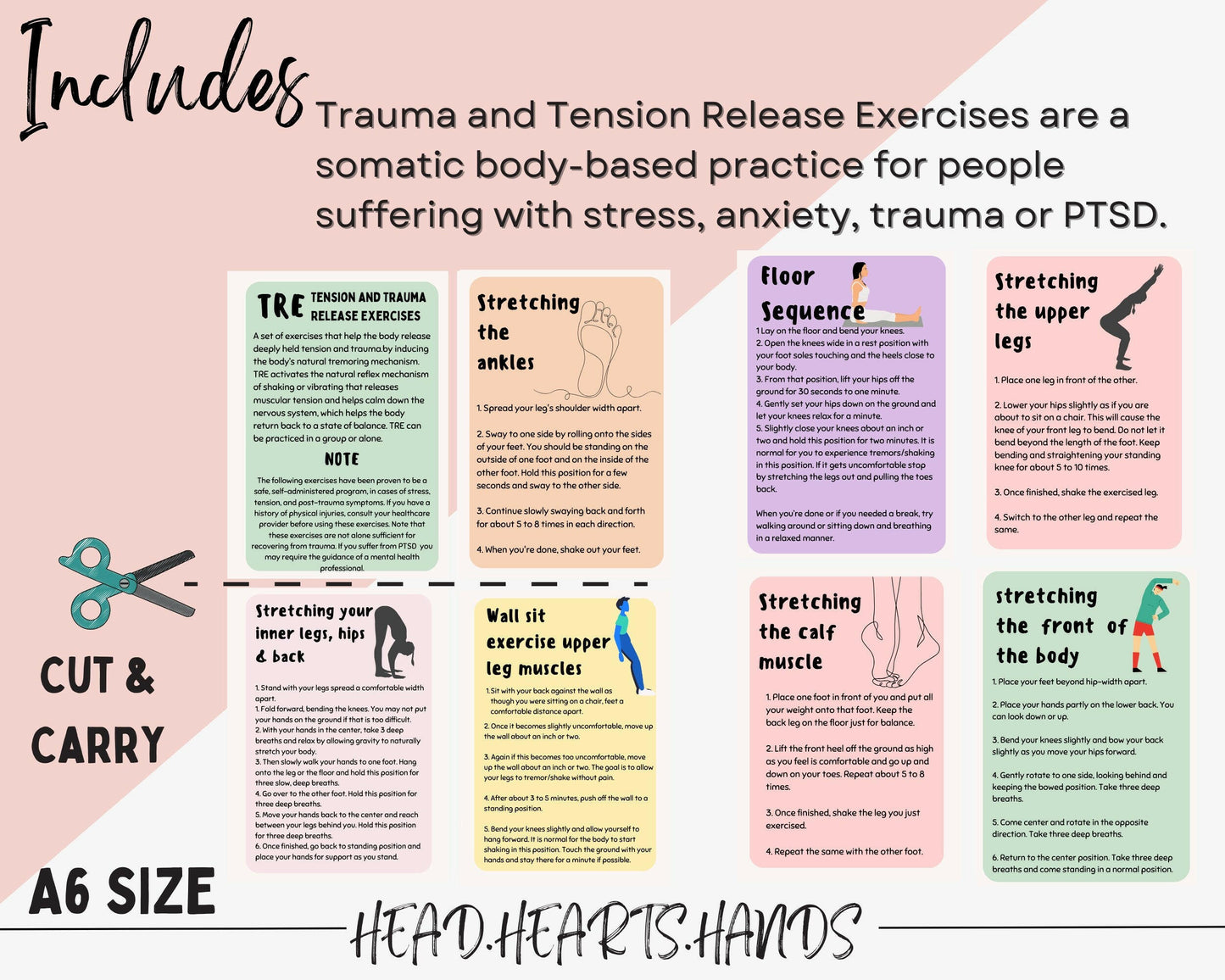 Affirmations for Somatic Awareness - Flashcards to reinforce mindfulness and positive thinking, aiding in somatic healing.
