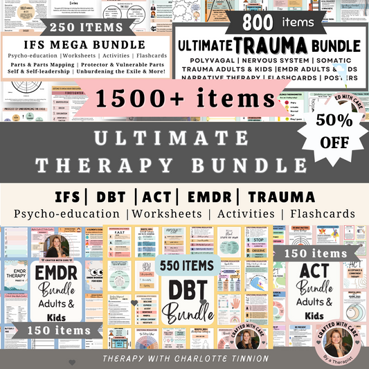 TherapyWithCT offers the ultimate Therapy Bundle with over 1500 resources and tools