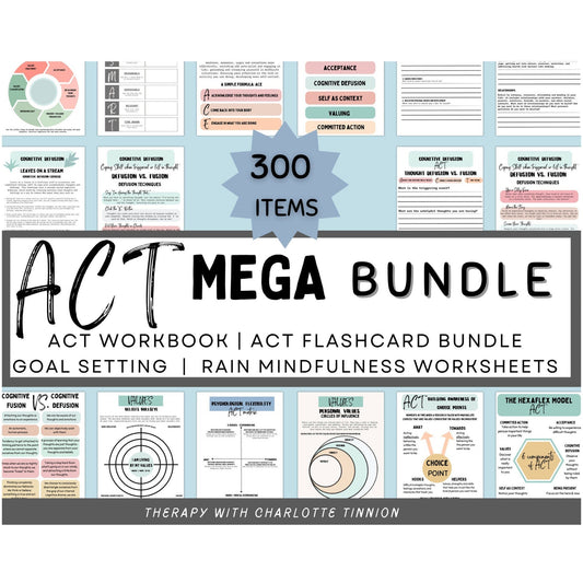 ACT Resource Mega Bundle: Tools for Therapy - Digital Prints