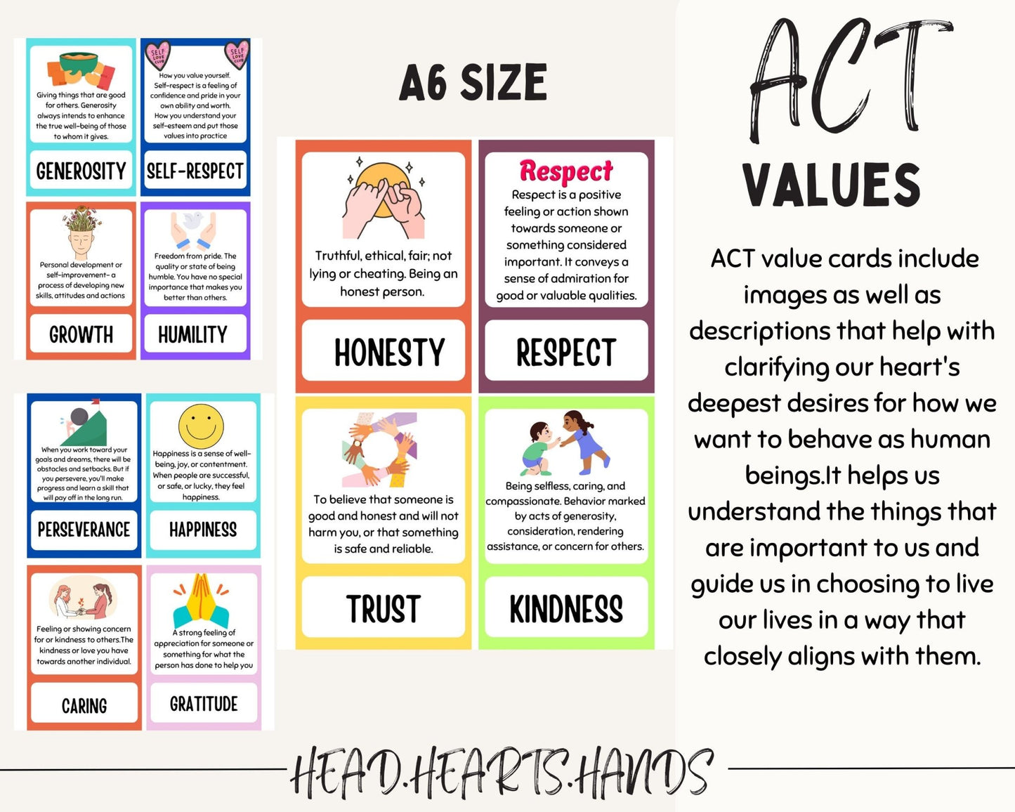 ACT worksheets for developing values and committed action