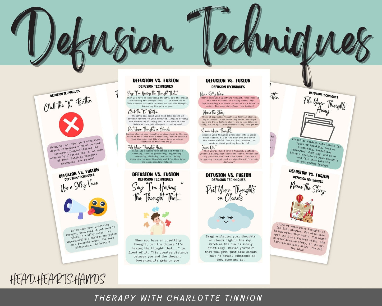 Anxiety Coping Toolkit: Cards & Prompts - Digital Prints