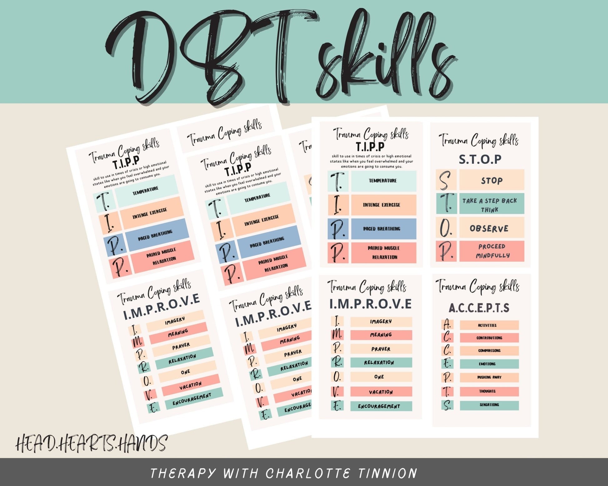 Anxiety Coping Toolkit: Cards & Prompts - Digital Prints