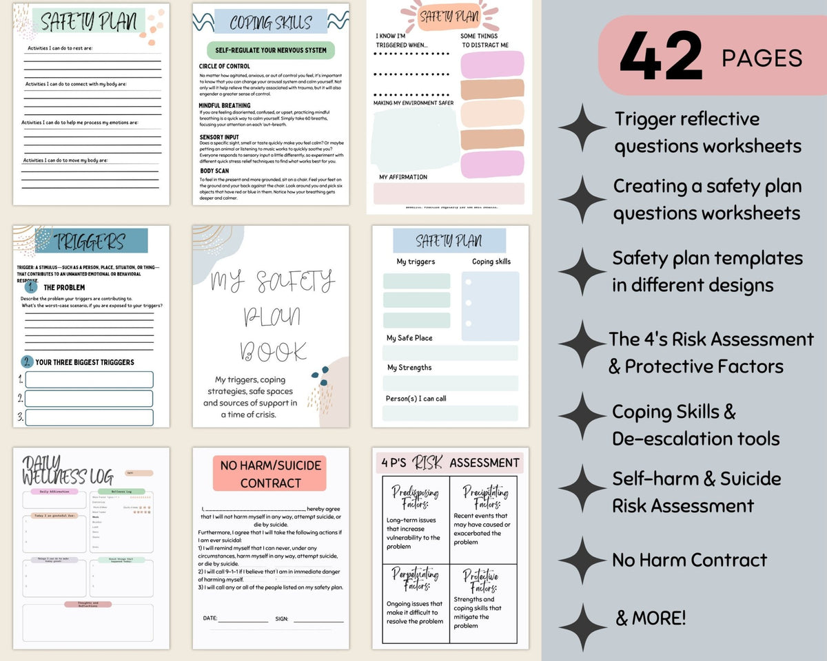 Crisis Safety Worksheets: Risk Assessment & Prevention – TherapywithCT