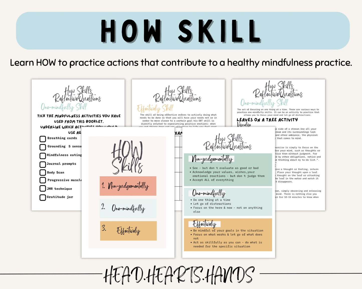 DBT Mindfulness Toolkit: Worksheets & Strategies - Digital Prints