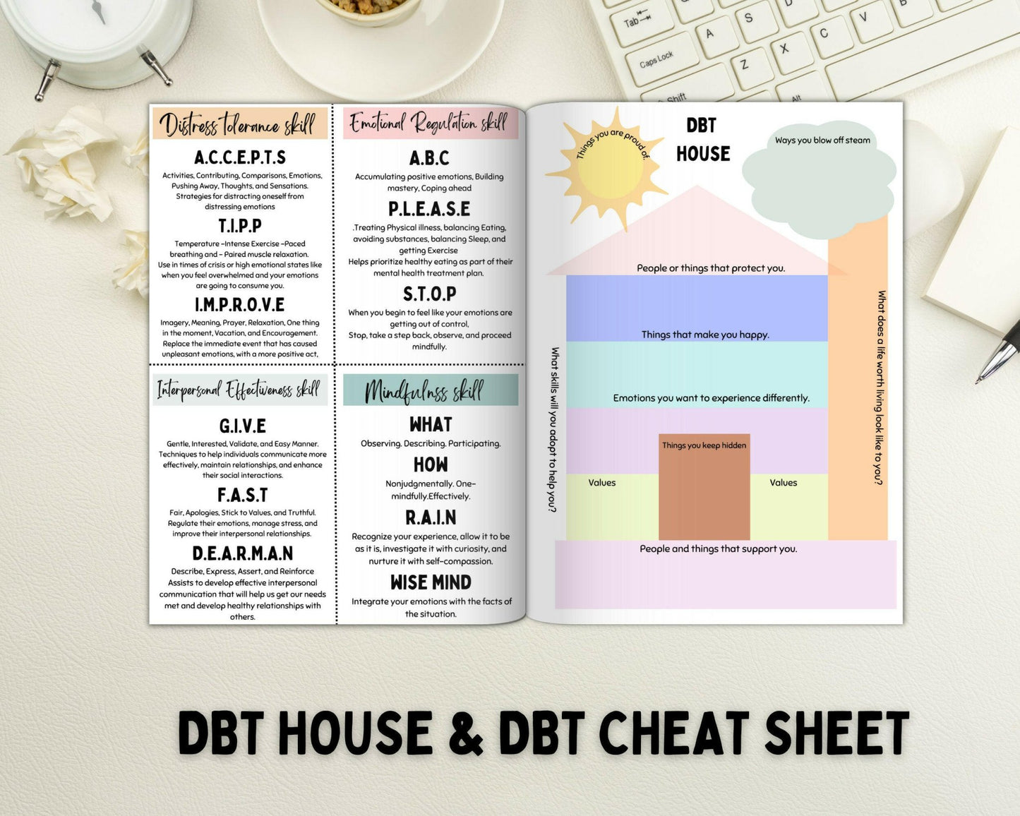 The DBT House will set out what you need to improve your mental health.