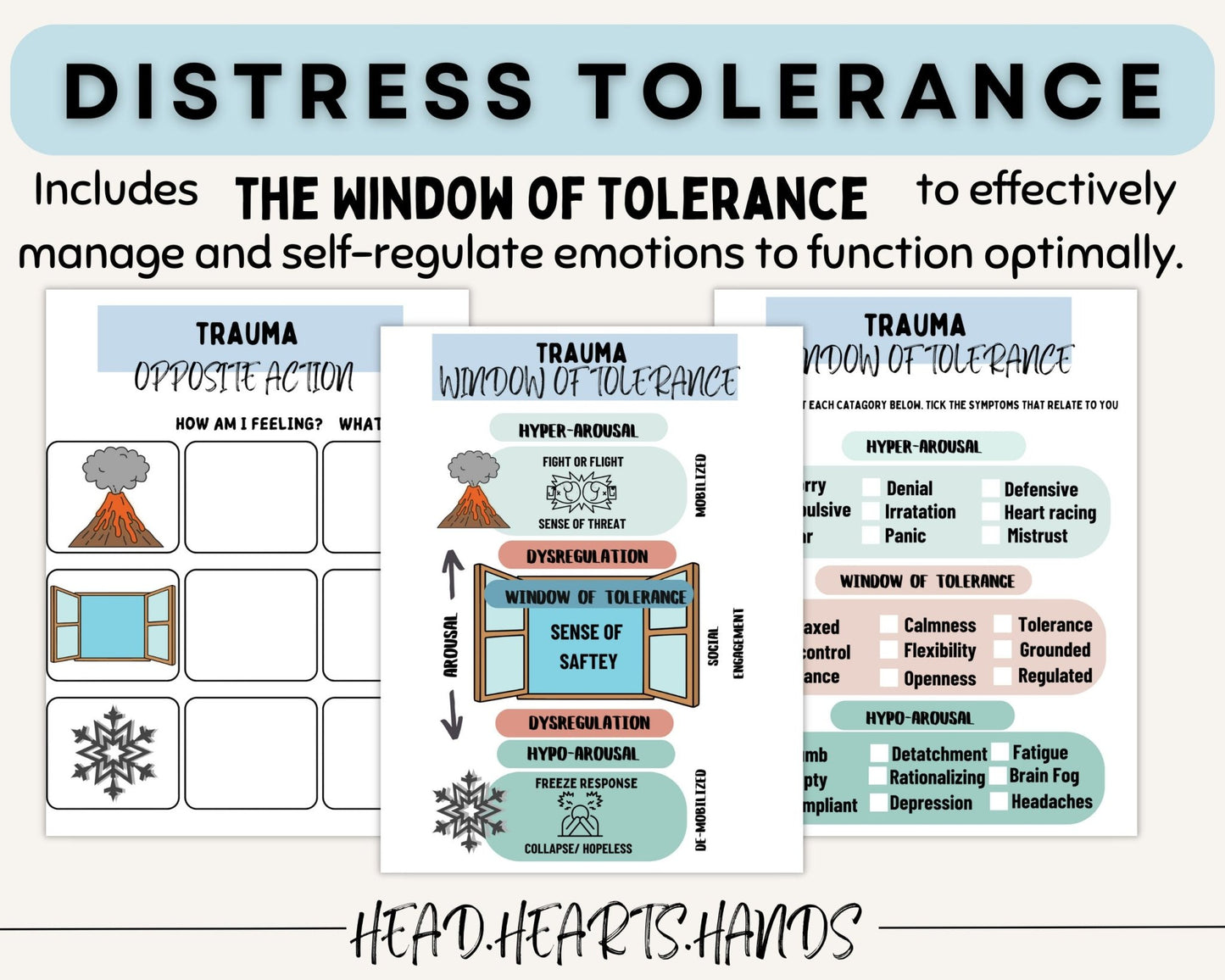 Distress Tolerance & DBT Journal Bundle: Emotional Regulation - Digital Prints