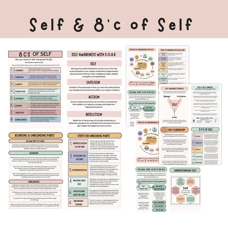 Internal Family Therapy includes the 8 C's of self