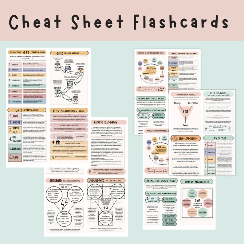 Make use of our IFS Flashcards for effective mental health management