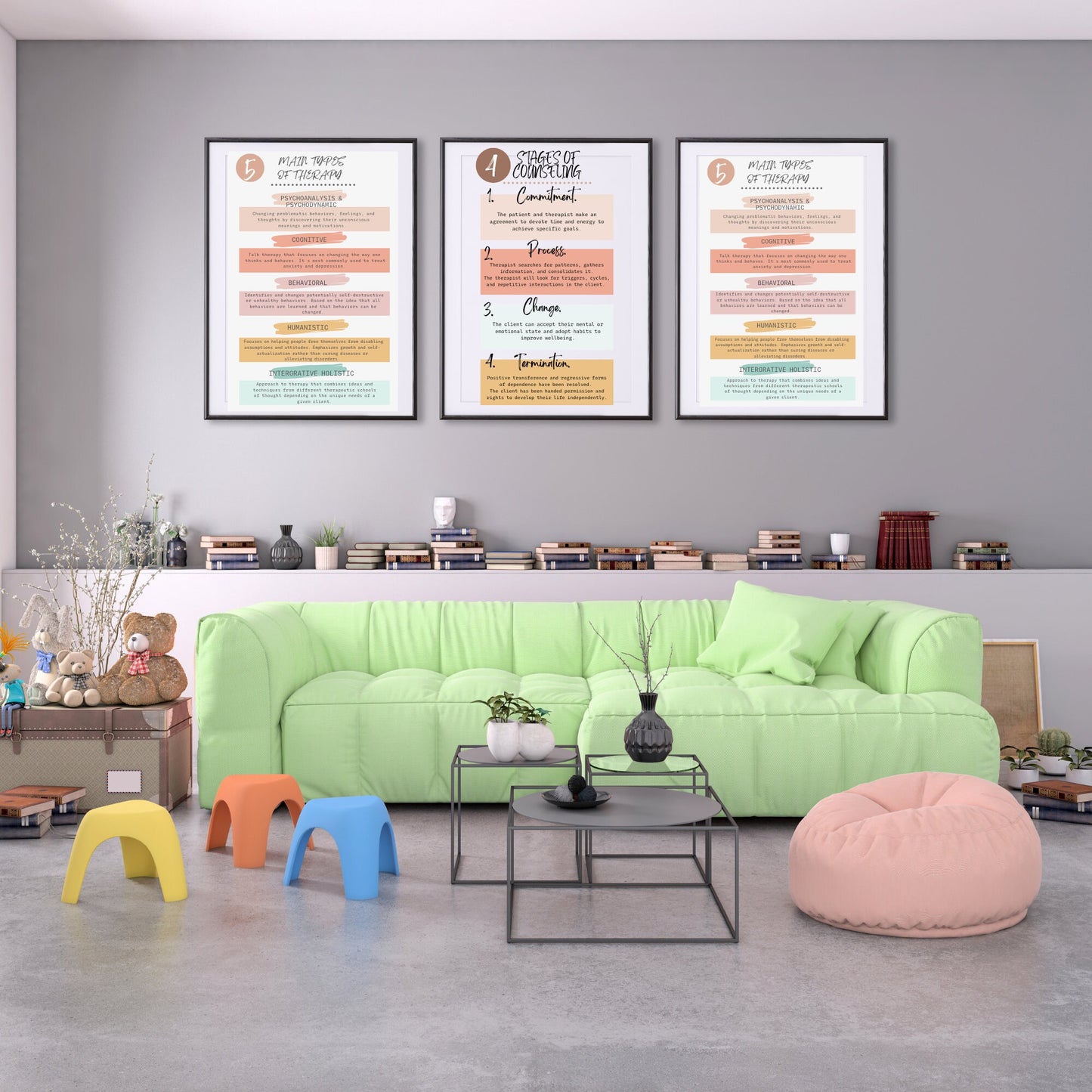 Mental Health & Therapy Posters: Office Decor