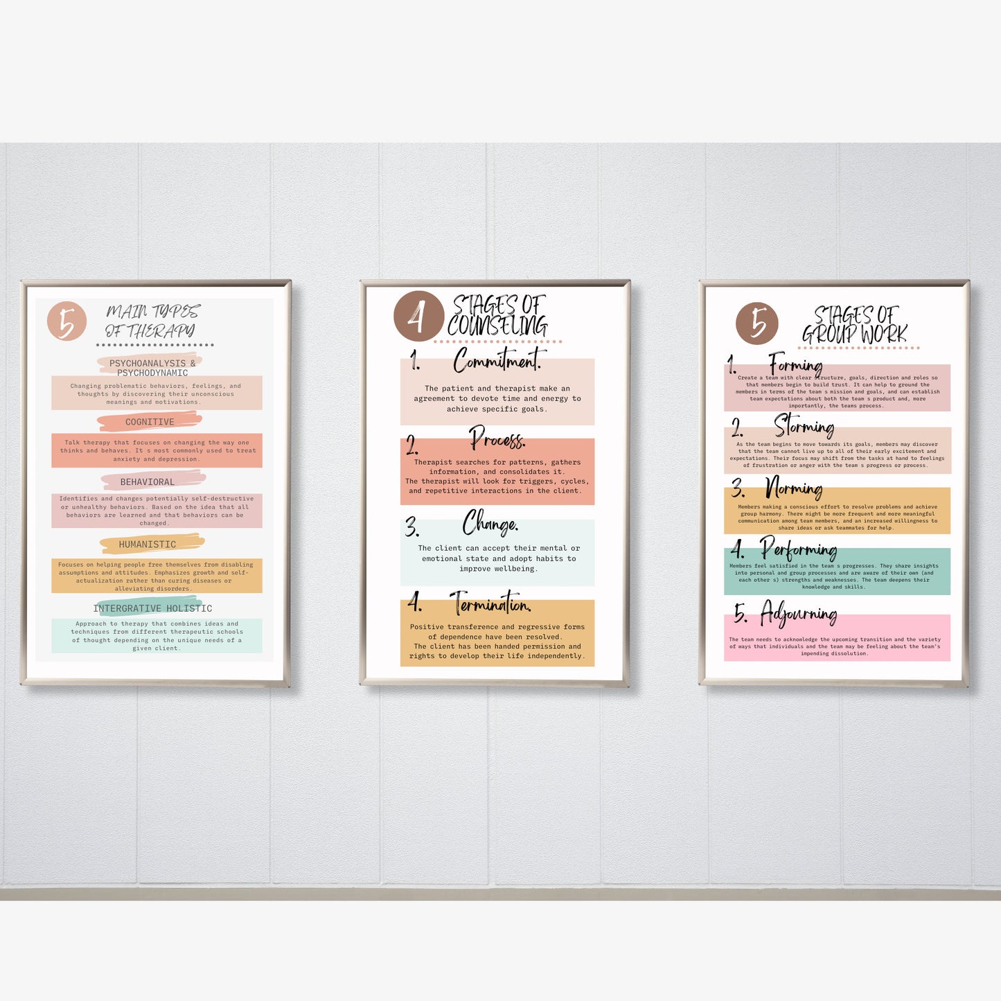 Mental Health & Therapy Posters: Office Decor