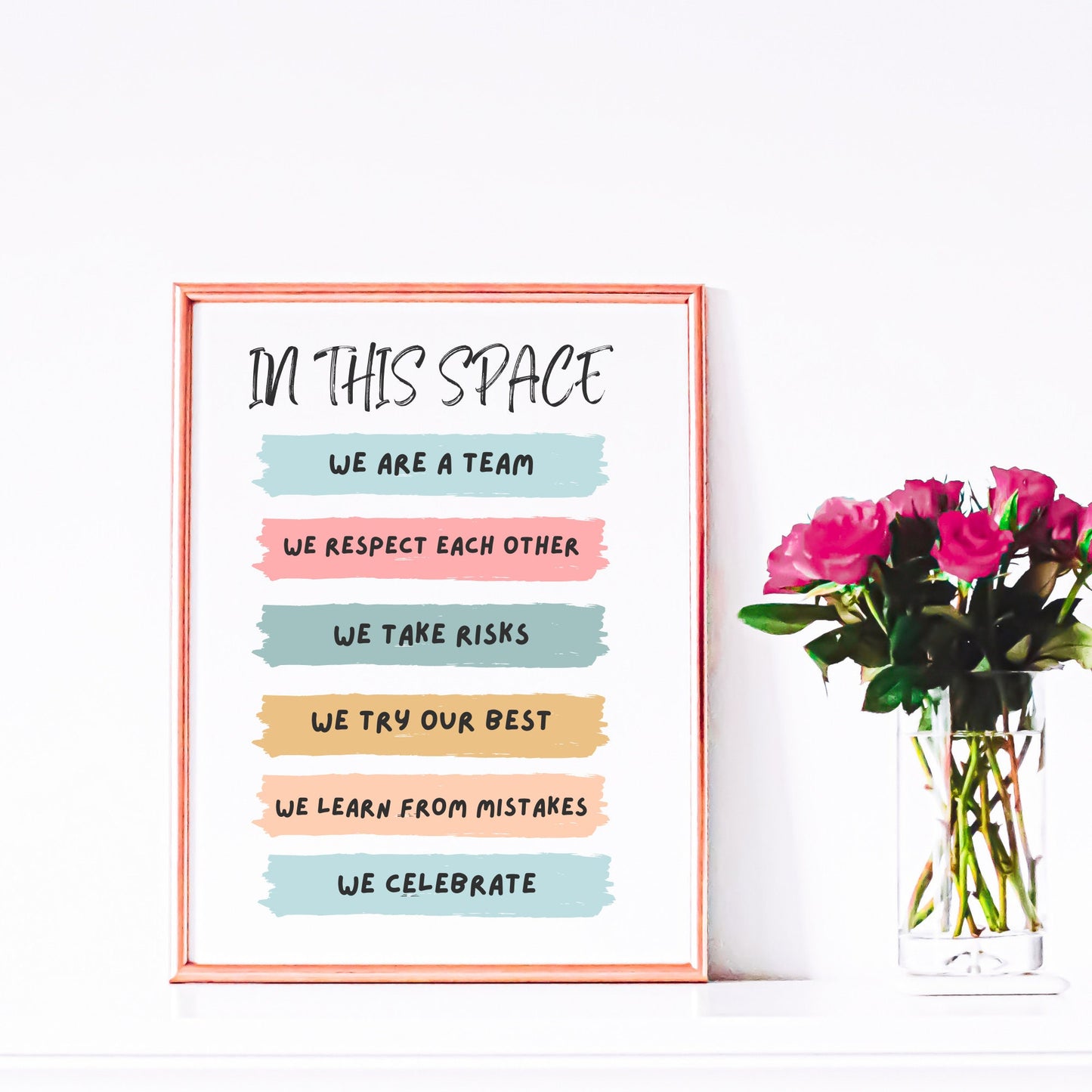Safe Space Therapy Office Poster: Counseling Decor"