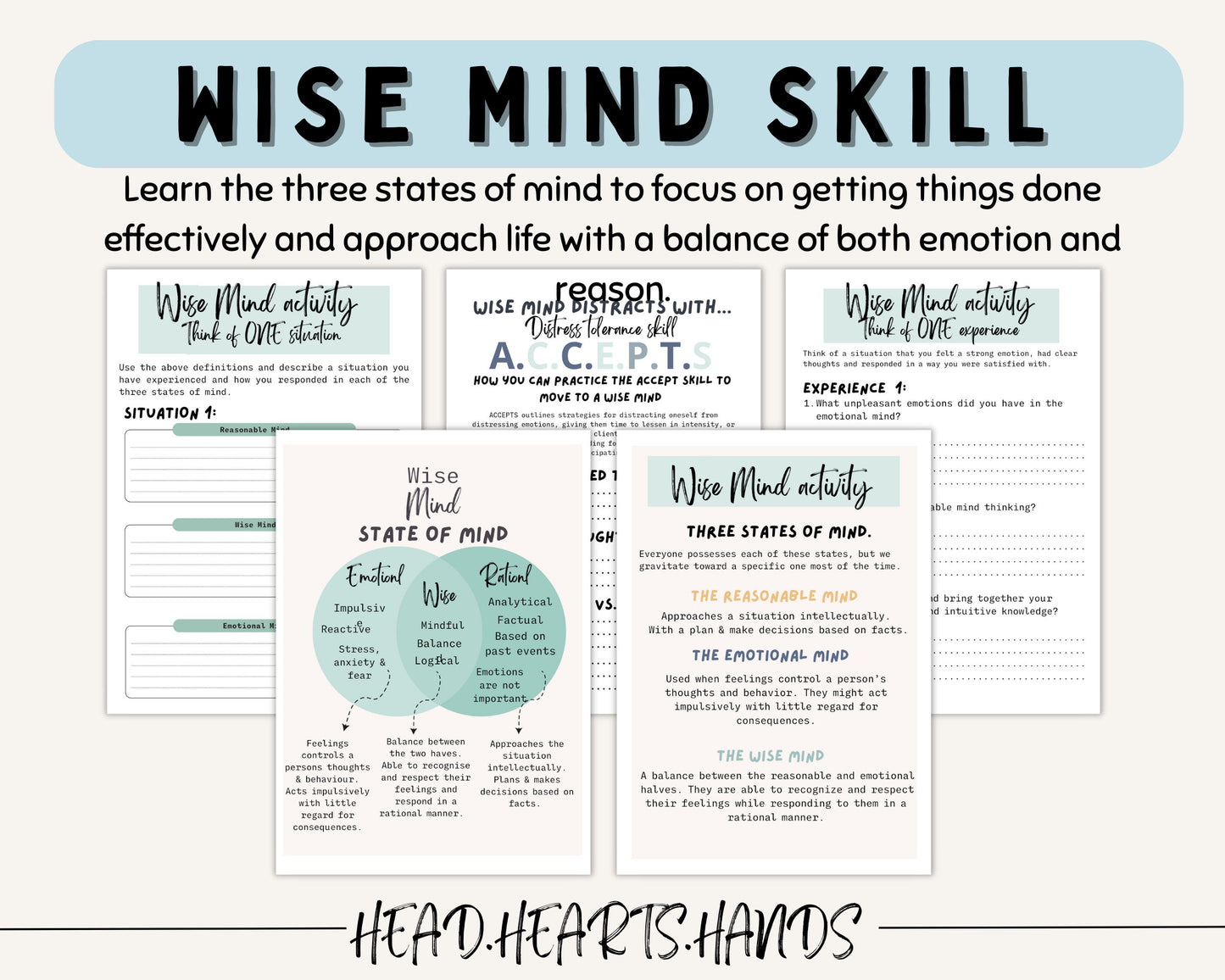 Wise Mind & DBT Toolkit: Mindfulness & Emotional Response.