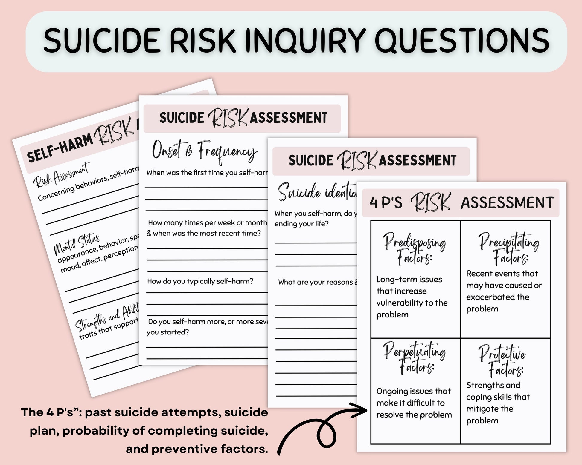 Suicide Risk Assessment Toolkit: Form & Inquiry.