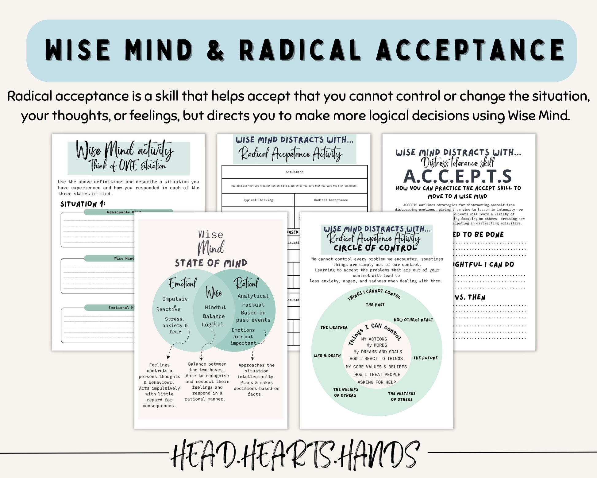 Wise Mind & DBT Toolkit: Mindfulness & Emotional Response.