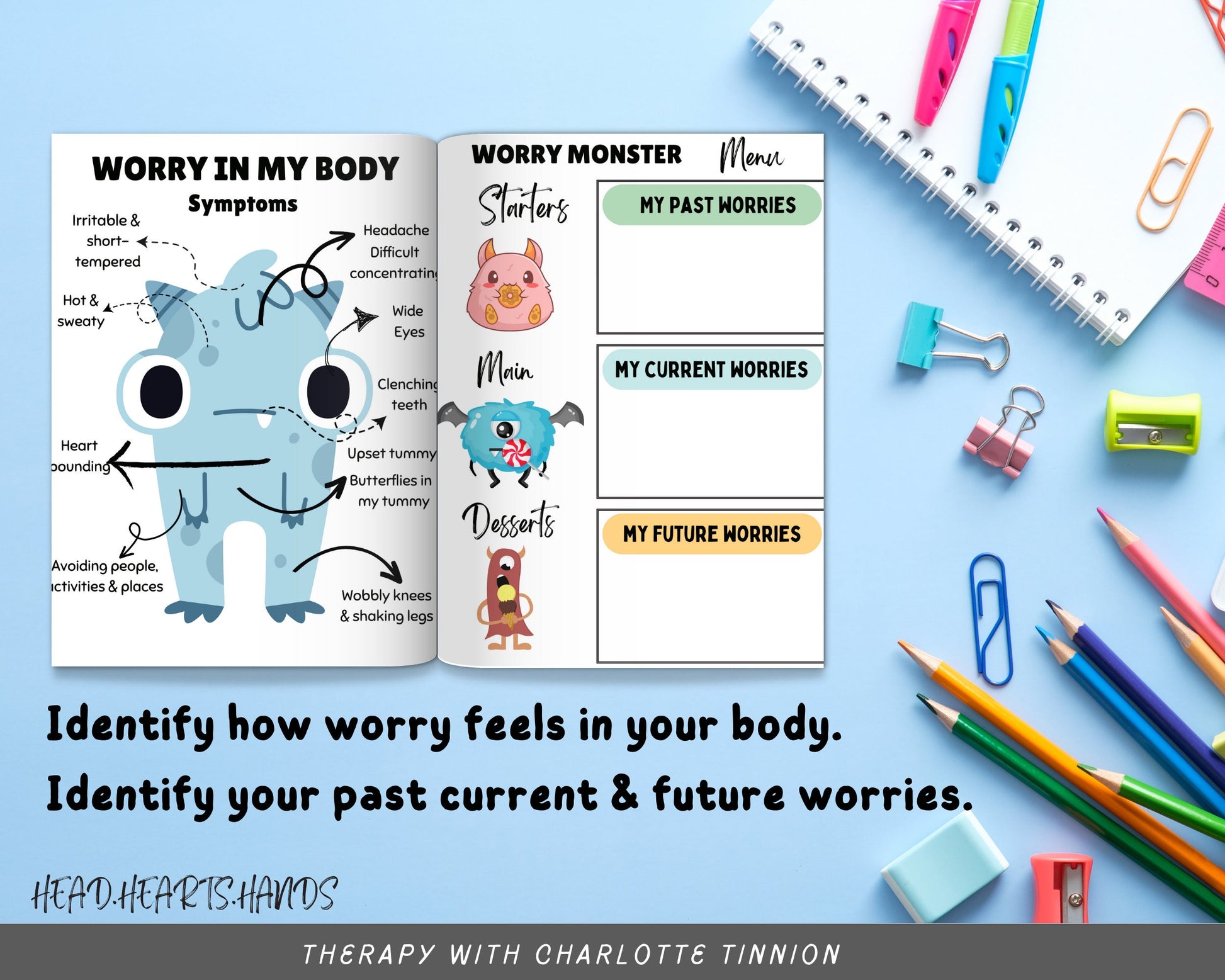 Worry Monster Toolkit for Kids: Anxiety Relief & SEL.