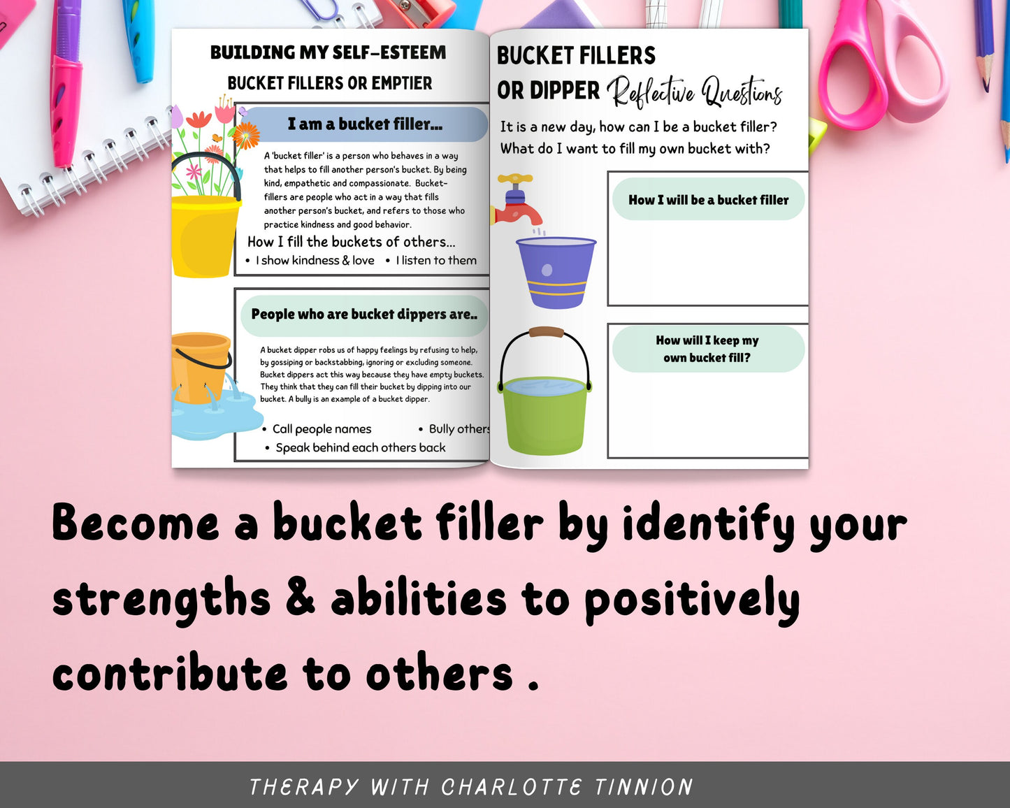 Self-Esteem Toolkit for Kids: Worksheets & Affirmations.