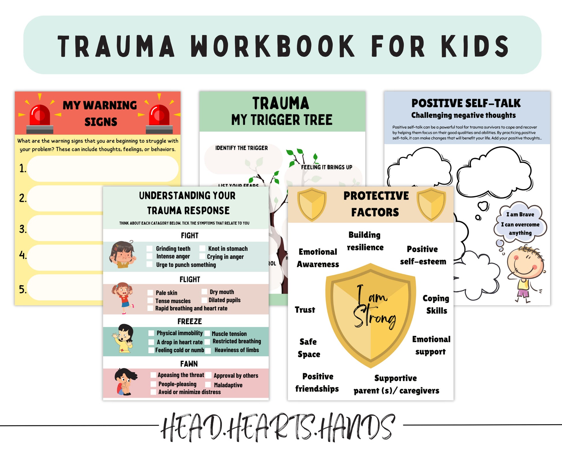 Kids Trauma Workbook: Narrative Therapy & Safety Plan.