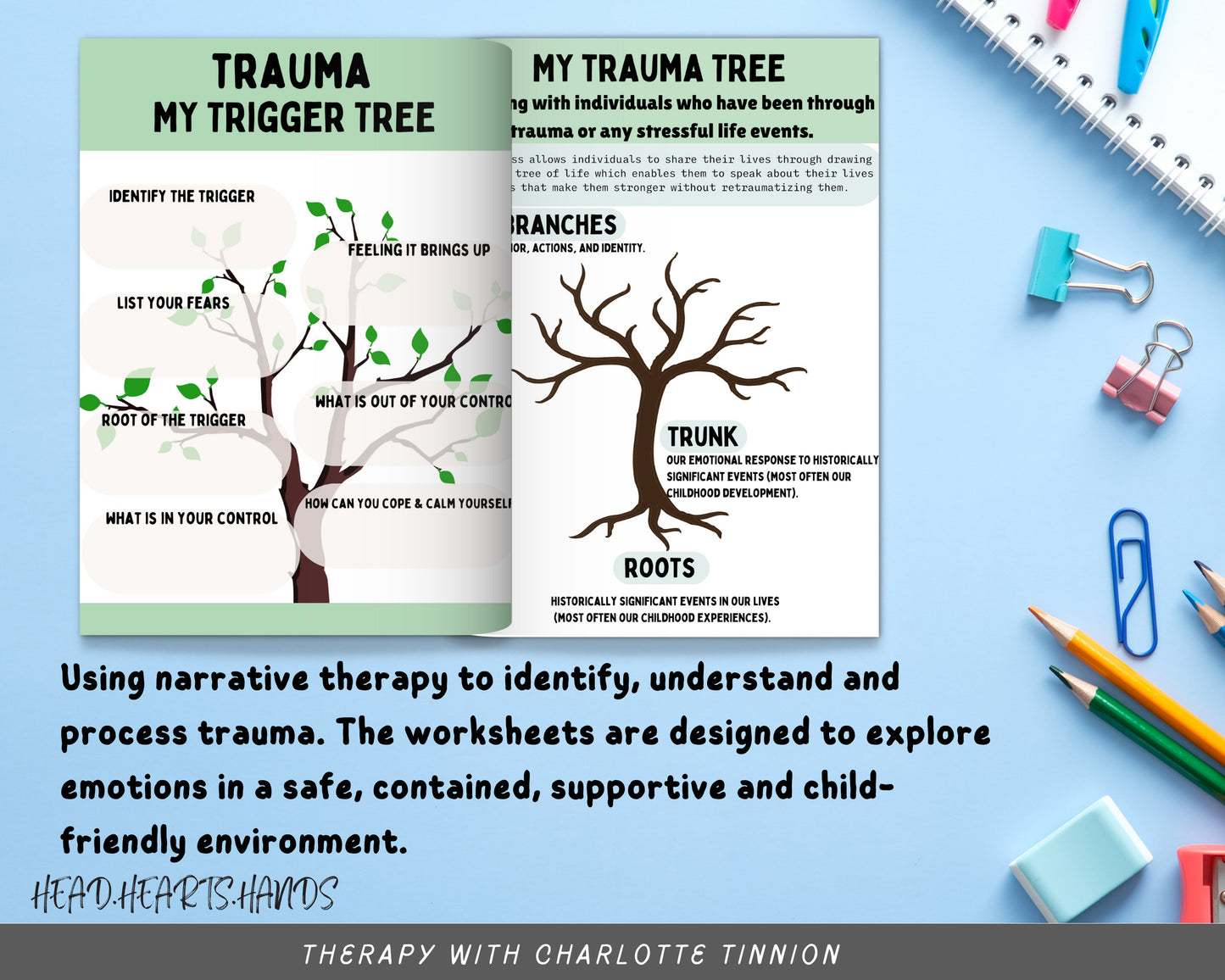 Kids Trauma Workbook: Narrative Therapy & Safety Plan.