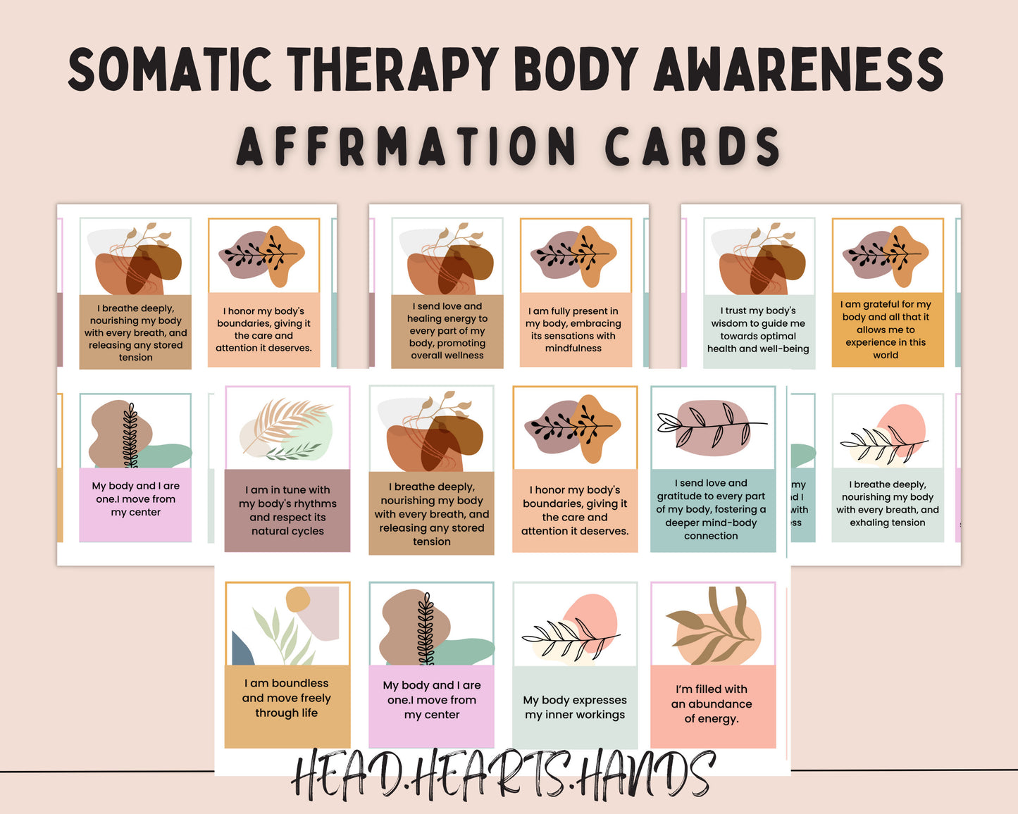 Somatic Awareness Toolkit: Journal Prompts & Flashcards.