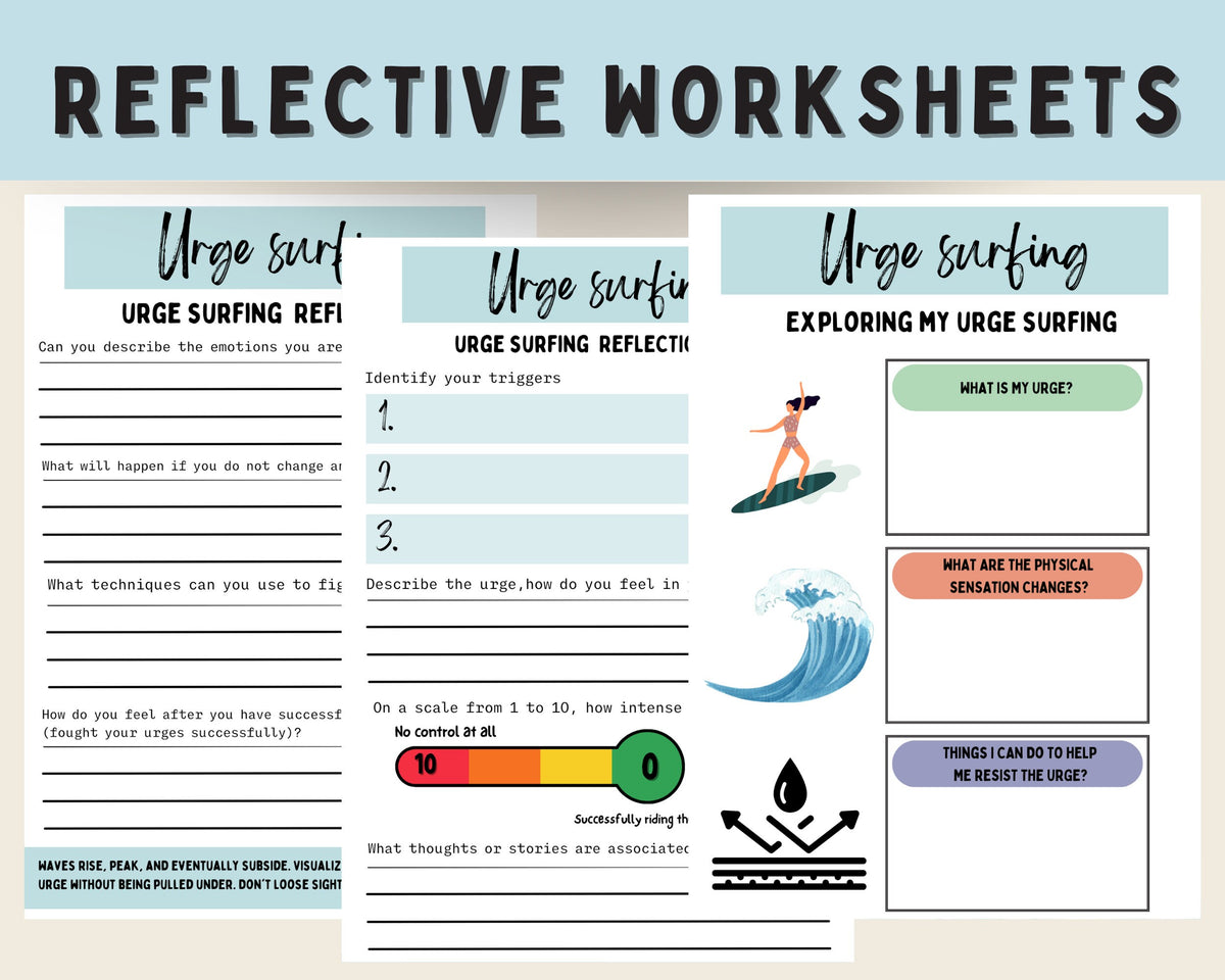 Urge Log Worksheet.pdf Urge Surfing & Substance Use Toolkit: Recovery & Regulation – TherapywithCT