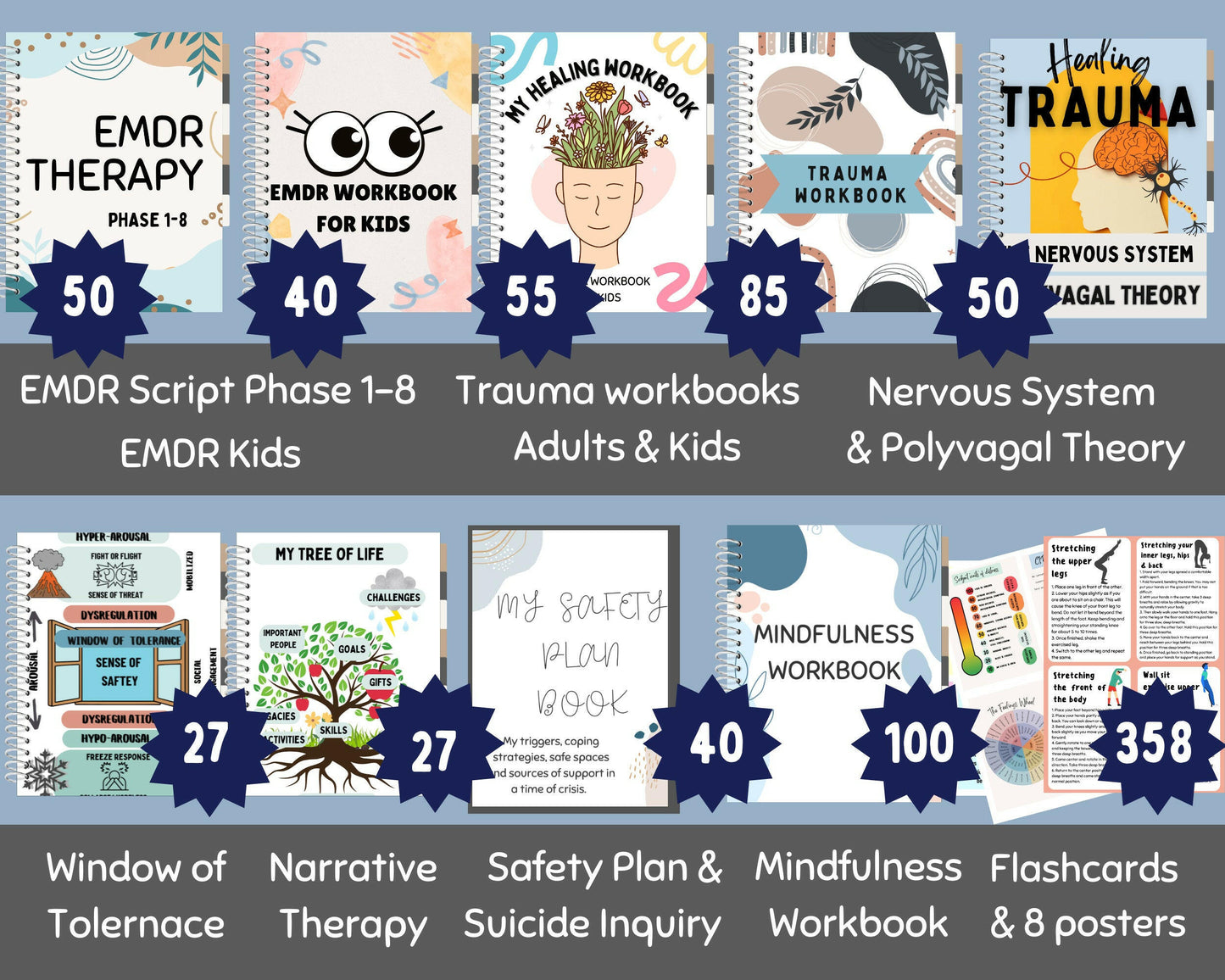 Trauma Mega Bundle: Worksheets, Scripts & Safety Plan.