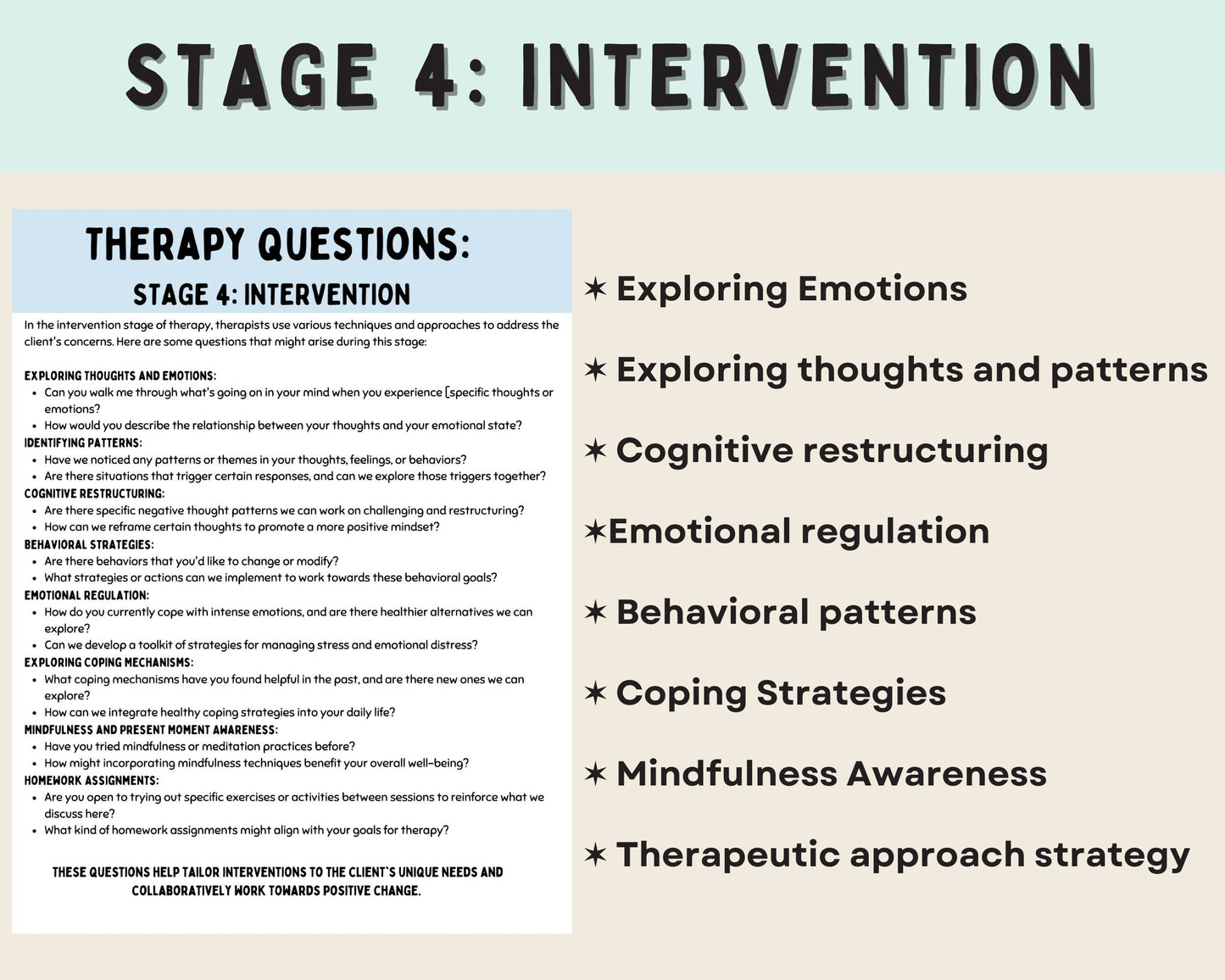 Therapy Session Toolkit: Assessment & Interventions.