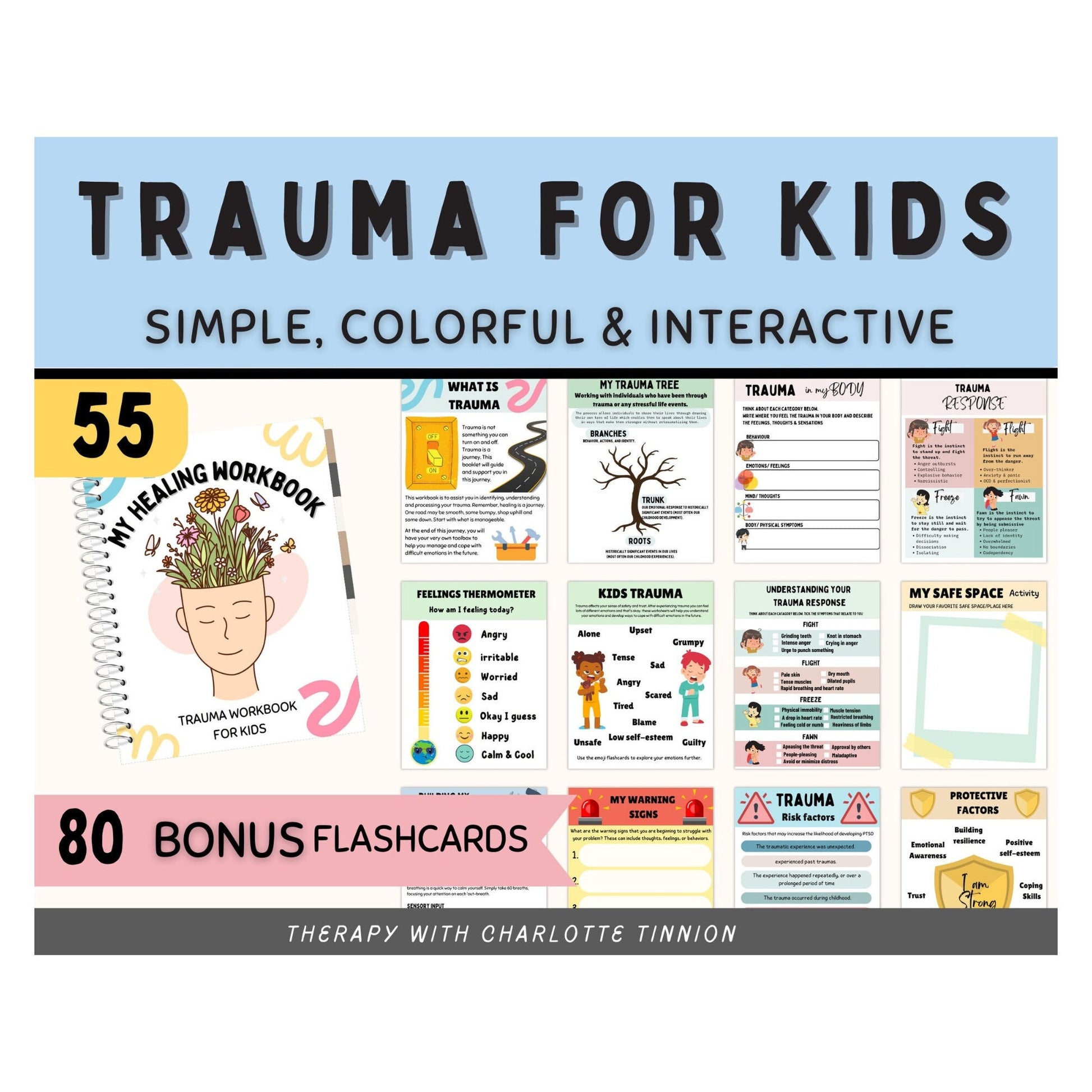 Kids Trauma Workbook: Narrative Therapy & Safety Plan.