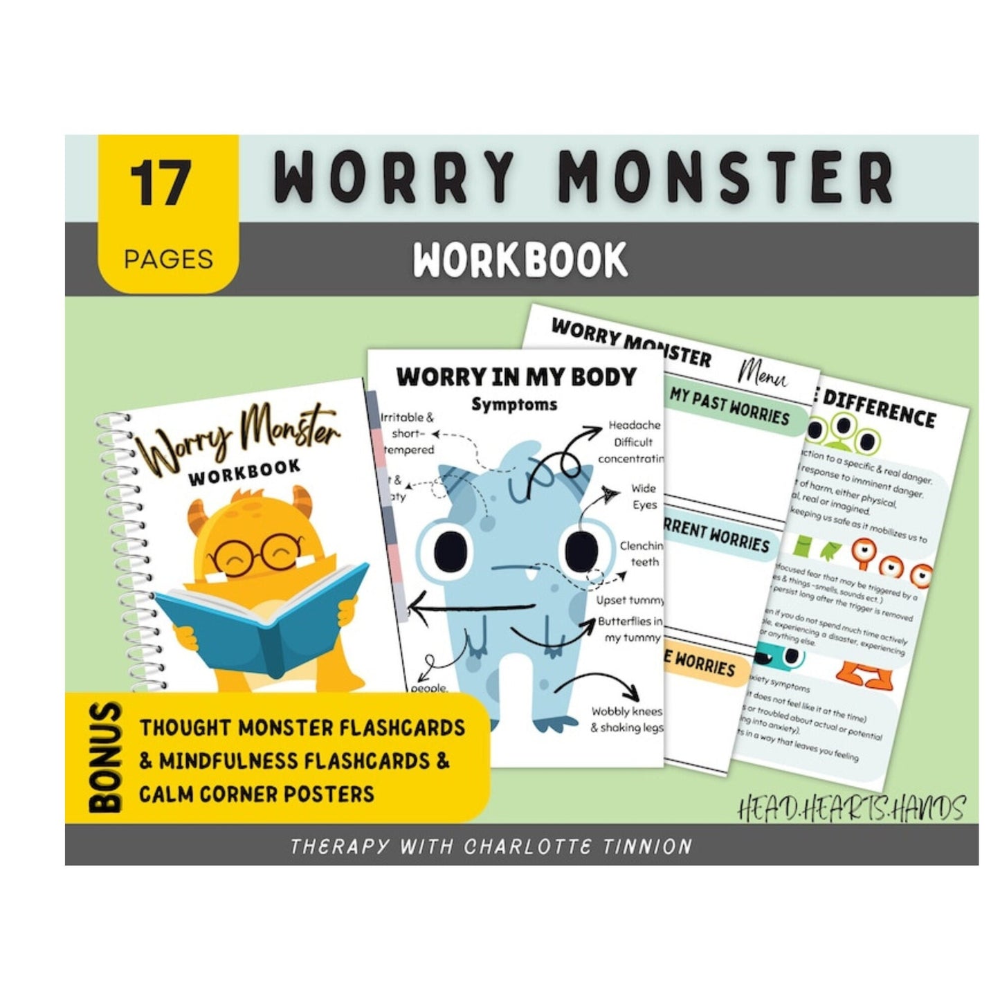 Worry Monster Toolkit for Kids: Anxiety Relief & SEL.