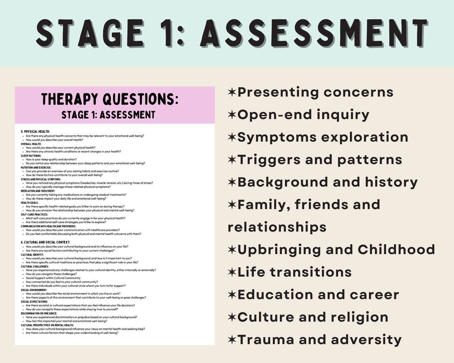 Therapy Session Toolkit: Assessment & Interventions.