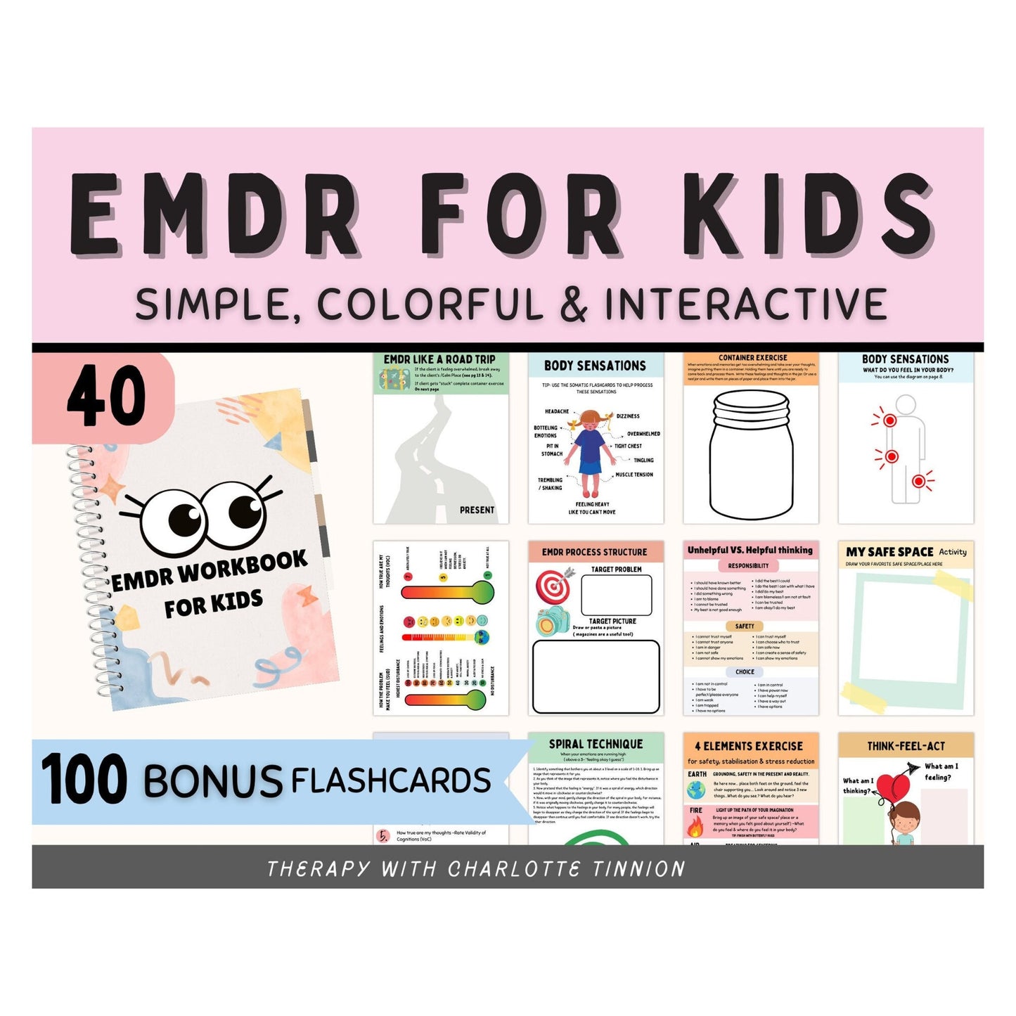 EMDR Workbook for Kids: Trauma Healing Resources.