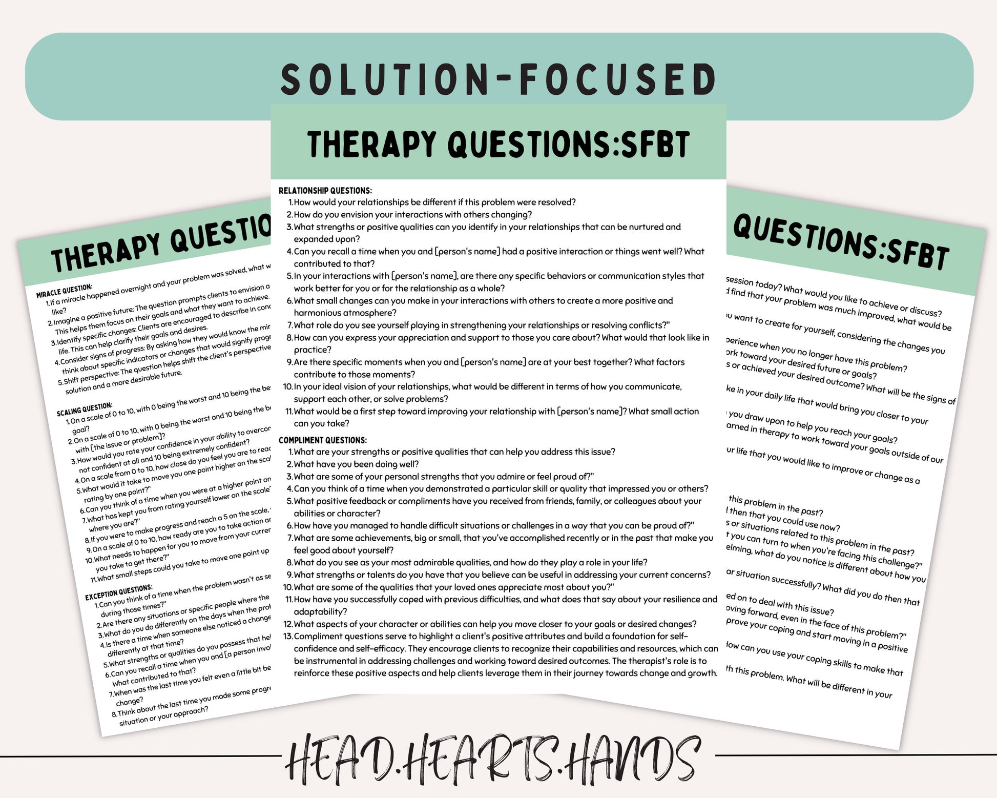 Therapy Session Toolkit: Questions & Interventions.