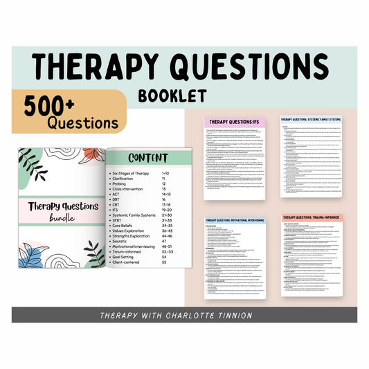 Therapy Session Toolkit: Questions & Interventions.