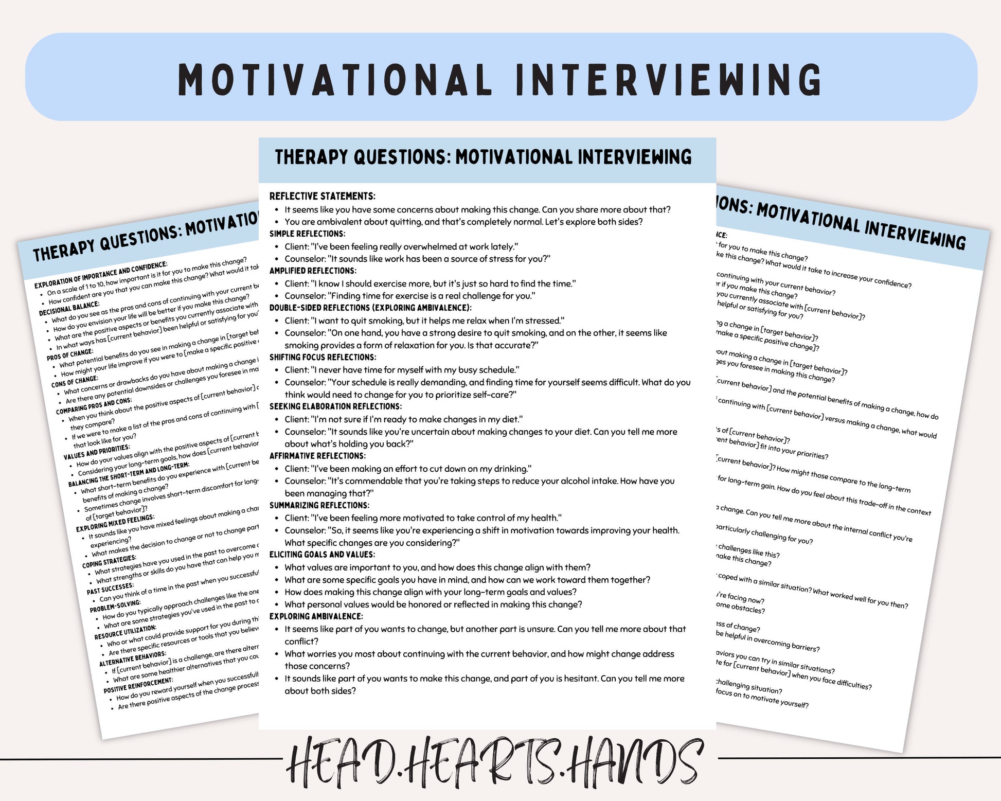 Therapy Session Toolkit: Questions & Interventions.