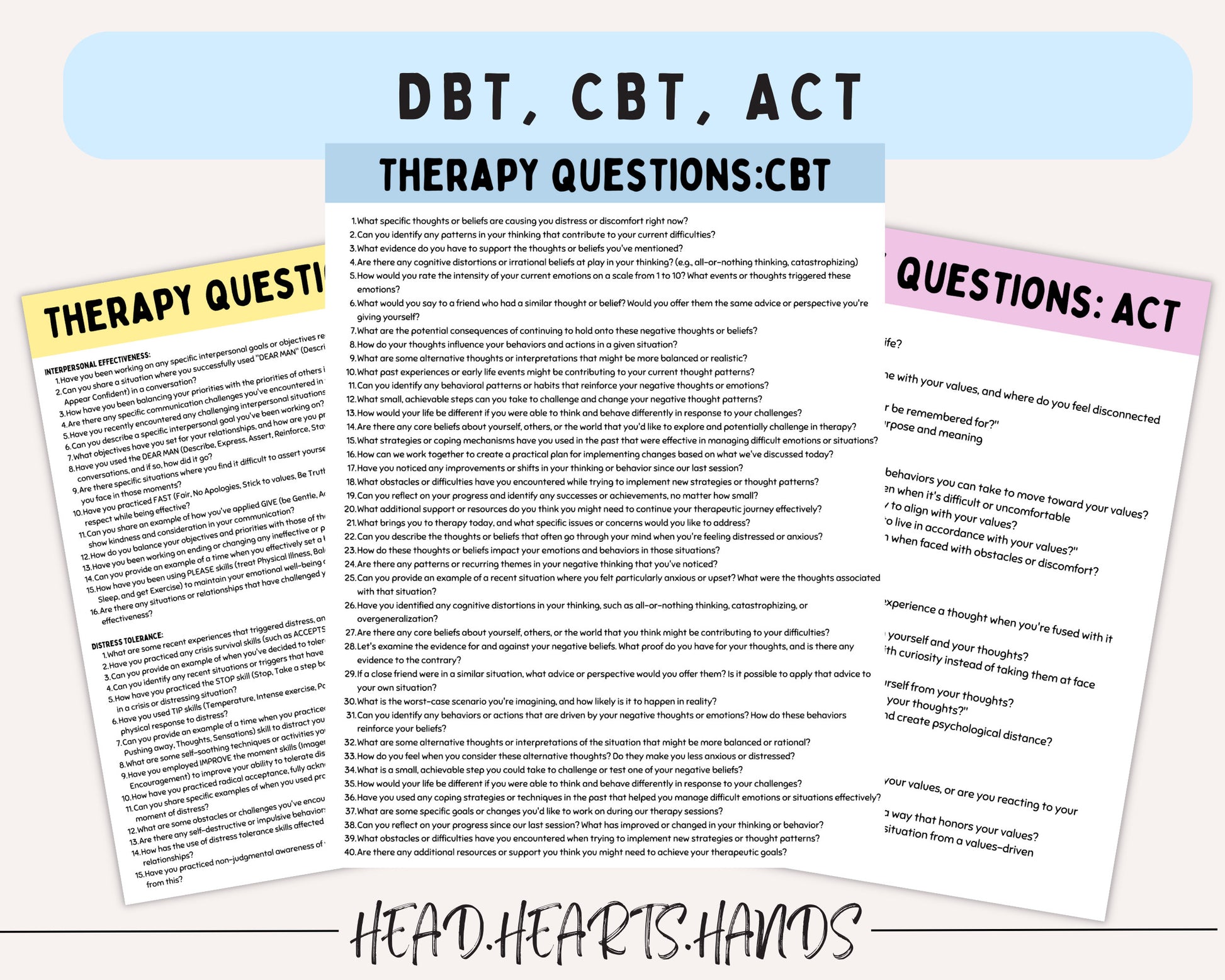 Therapy Session Toolkit: Questions & Interventions.